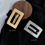 プレートバレッタ 韓国 スクエアフレーム | SUNSHINE CLOSET | 詳細画像2 