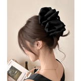 韓国風上品華やかボリュームシュシュ風ヘアクリップ 大人っぽいフリル黒髪飾り キラ… | SUNSHINE CLOSET | 詳細画像6