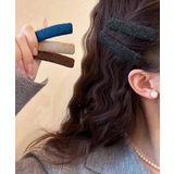 フェルト風前髪クリップ跡がつかない 大人可愛いパッチンピンシンプル おしゃれヘア… | SUNSHINE CLOSET | 詳細画像1