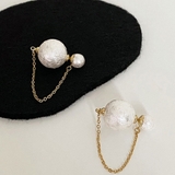 チェーンピアス2wayレディース フェイクパール ロングピアス | ANGELCLOSET | 詳細画像9