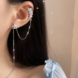 イヤーカフ付きピアス キラキラ 耳飾り | ANGELCLOSET | 詳細画像1