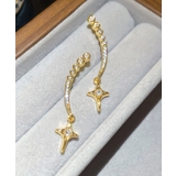 レディース 揺れる輝く星柄ビジューピアス 両耳セット | SUNSHINE CLOSET | 詳細画像11