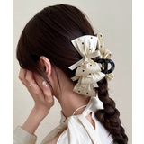 ヘアクリップドット柄リボンバンスクリップ | SUNSHINE CLOSET | 詳細画像5 
