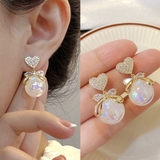 マーメイドパールピアス 韓国ハートピアス | SUNSHINE CLOSET | 詳細画像4 