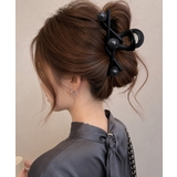 大人可愛いバンスクリップビーズ付き 変形クロスクリアクリップしっかりホールドまと… | SUNSHINE CLOSET | 詳細画像6