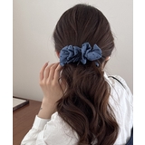 ドット柄 フリルリボン バナナクリップ | SUNSHINE CLOSET | 詳細画像1 