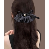 ドット柄 フリルリボン ヘアクリップ上品 | SUNSHINE CLOSET | 詳細画像1 