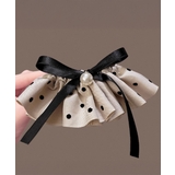 ドット柄 フリルリボン ヘアクリップ上品 | SUNSHINE CLOSET | 詳細画像7 