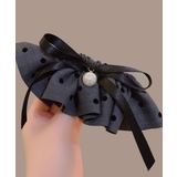 ドット柄 フリルリボン ヘアクリップ上品 | SUNSHINE CLOSET | 詳細画像8 