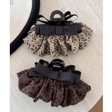 フリルリボン バンスクリップ ヒョウ柄 | SUNSHINE CLOSET | 詳細画像15 