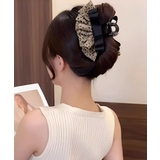 フリルリボン バンスクリップ ヒョウ柄 | SUNSHINE CLOSET | 詳細画像4 