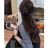 フリルリボン バンスクリップ ヒョウ柄 | SUNSHINE CLOSET | 詳細画像7 