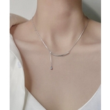 華奢チェーンネックレス キラキラ輝くラインストーン首飾り 縦ライン | SUNSHINE CLOSET | 詳細画像2 