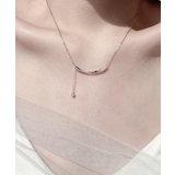 華奢チェーンネックレス キラキラ輝くラインストーン首飾り 縦ライン | SUNSHINE CLOSET | 詳細画像3 