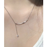 華奢チェーンネックレス キラキラ輝くラインストーン首飾り 縦ライン | SUNSHINE CLOSET | 詳細画像4 