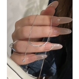 華奢チェーンネックレス キラキラ輝くラインストーン首飾り 縦ライン | SUNSHINE CLOSET | 詳細画像7 