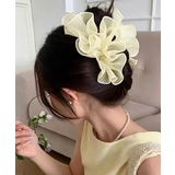 大人可愛いオーガンジーヘアクリップ 大ぶりクリップ ヘアアクセサリー | SUNSHINE CLOSET | 詳細画像1 