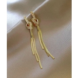 韓国風ロングチェーンピアス 揺れるピアス | SUNSHINE CLOSET | 詳細画像12 