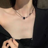 2連風チェーンネックレスレディース 韓国 | ANGELCLOSET | 詳細画像8