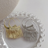 タッセルフープピアス メタルピアス | SUNSHINE CLOSET | 詳細画像9 