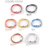 7カラー 2重巻き シンプルレザーブレスレットレディース | aquagarage | 詳細画像2