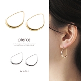ドロップループピアス レディース ゴールド シルバー ワンサイズ | aquagarage | 詳細画像1