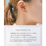 緩やかなカーブが美しいステンレス製ドロップピアス | aquagarage | 詳細画像5