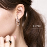 ピアス フープ イヤーカフ風 | aquagarage | 詳細画像1