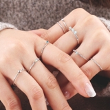 スタイリング自在な華奢デザインのリングが8個セットになったお得なアイテム | aquagarage | 詳細画像2