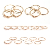 スタイリング自在な華奢デザインのリングが8個セットになったお得なアイテム | aquagarage | 詳細画像4