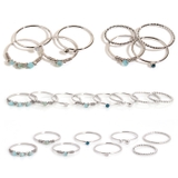 スタイリング自在な華奢デザインのリングが8個セットになったお得なアイテム | aquagarage | 詳細画像5