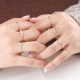 スタイリング自在な華奢デザインのリングが8個セットになったお得なアイテム | aquagarage | 詳細画像6