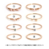 スタイリング自在な華奢デザインのリングが8個セットになったお得なアイテム | aquagarage | 詳細画像7