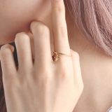 Kゴールド | イニシャル リング 指輪 | aquagarage