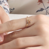 Tゴールド | イニシャル リング 指輪 | aquagarage