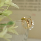 ぽってりシルエットが可愛い!2連風パールイヤーカフ | aquagarage | 詳細画像2