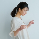 耳元に上品な輝きを添えてくれるノットモチーフパールピアス | aquagarage | 詳細画像14