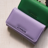 パープル | シンプルで飽きのこないデザイン♪ 無地orカウ柄キーケース | aquagarage