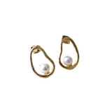 ゴールド | ピアス 変形サークルピアス レディース | aquagarage