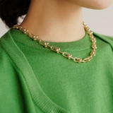 ゴールド | さりげなく個性的なチェーンが目を引く!チャンキーボールネックレス | aquagarage