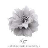 ふわりと開いた花が上品な雰囲気に。フラワーモチーフコサージュ | aquagarage | 詳細画像5
