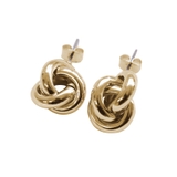 ゴールド | 結び目モチーフが愛らしいノットデザインピアス | aquagarage