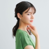 耳元に上品な華やかさを添えるパール2連風フープピアス | aquagarage | 詳細画像15