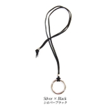 シルバー×ブラック | ネックレス メンズ リングネックレス | ARCADE