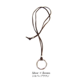 シルバー×ブラウン | ネックレス メンズ リングネックレス | ARCADE