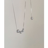 シルバー | Pearl Loop Necklace 26178 | ARGO TOKYO