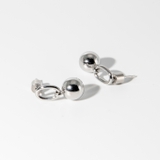 SILVER | リンクボールピアス | 4quince
