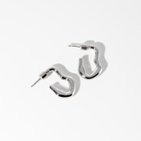 SILVER | ドリフトラインピアス | 4quince