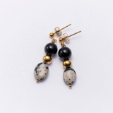 GOLD | ストーンドロップピアス | 4quince
