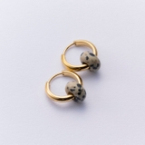 GOLD | ストーンフープピアス | 4quince